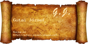 Gutai József névjegykártya